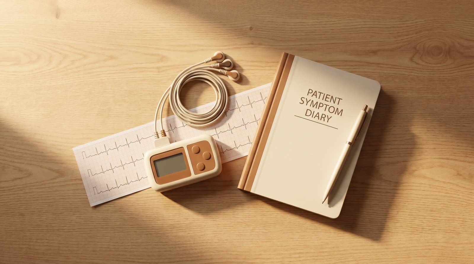 Holter EKG nalaz — prikaz srčanog ritma i EKG krivih na monitoru